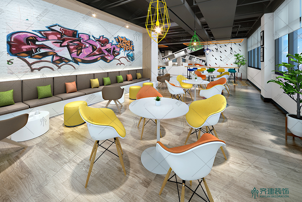 上海快倉智能科技辦公活動室裝修設計效果圖