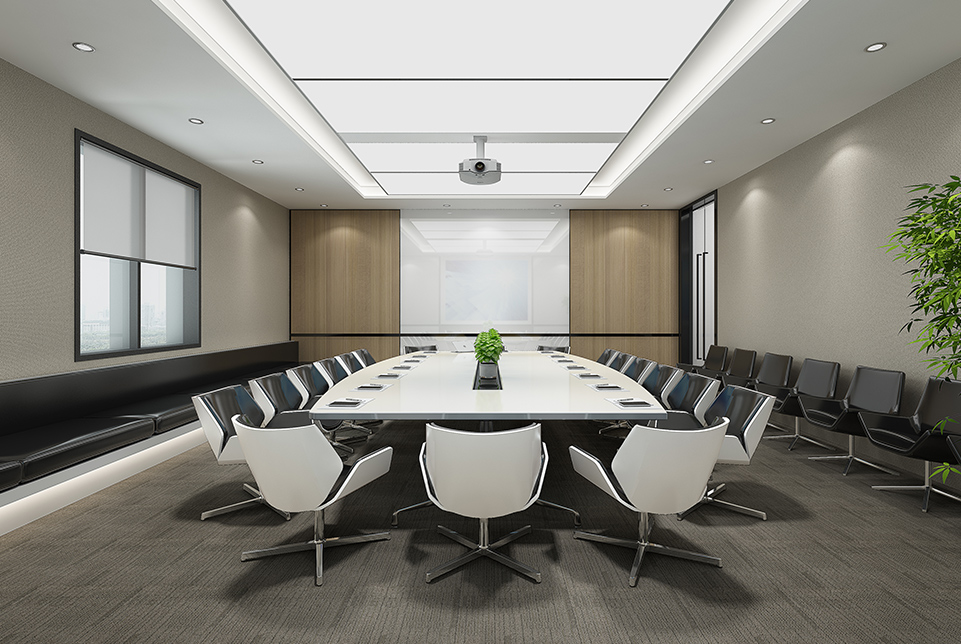 上海亞數信息科技大型辦公會議室裝修設計效果圖