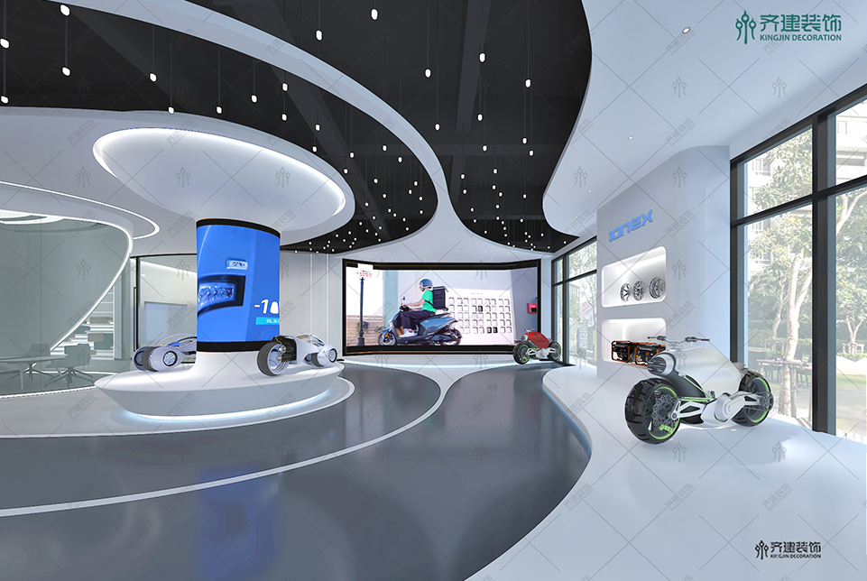 上海湯泉國際大廈辦公展廳裝修設(shè)計效果圖2