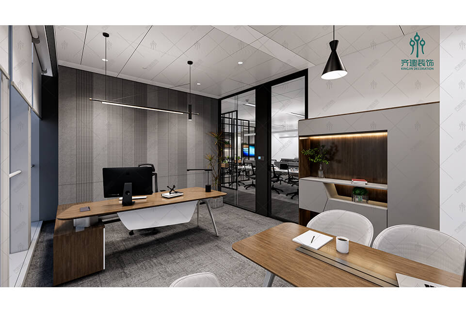 經理單間辦公室效果圖