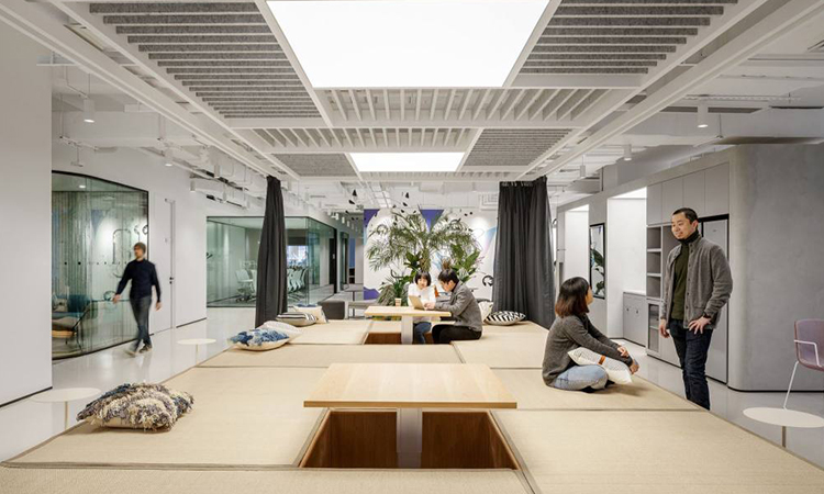 上海游戲辦公室裝修公司榻榻米區作品