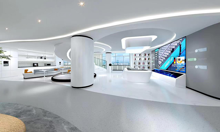 德馬物流辦公室一樓前廳裝修細節(jié) 德馬物流辦公室一樓前廳裝修細節(jié)