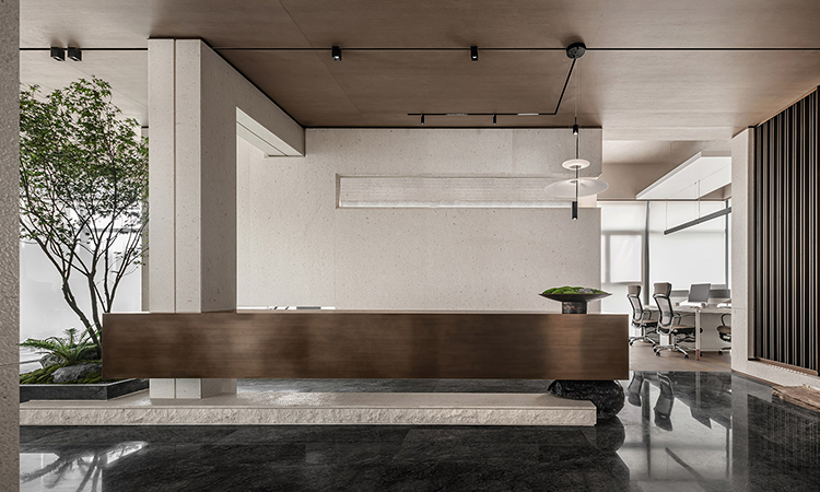 上海辦公室前臺裝修設計配色效果 上海辦公室前臺裝修設計配色效果