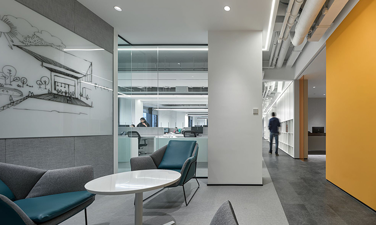 米灰基調(diào)玻璃隔斷辦公室 米灰基調(diào)玻璃隔斷辦公室