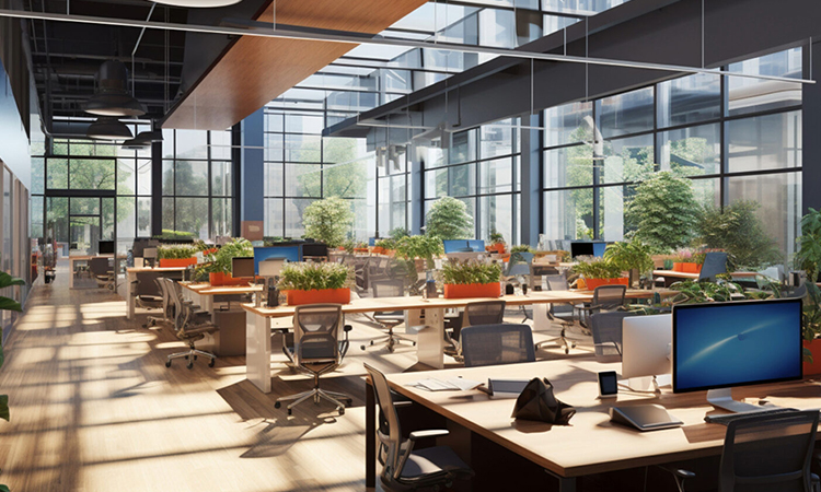 上海簡約風辦公室裝修設計效果圖