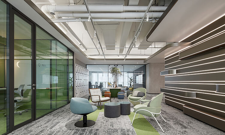 辦公家具配置效果圖