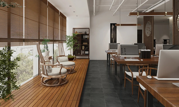 新中式辦公室裝修風(fēng)