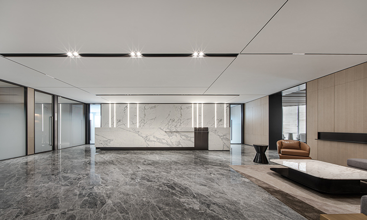 豪華辦公室前廳裝修效果圖