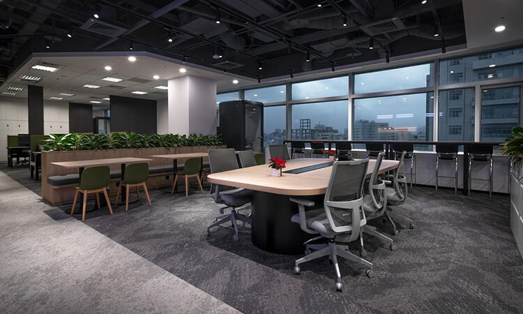 辦公室大廳全案設計效果
