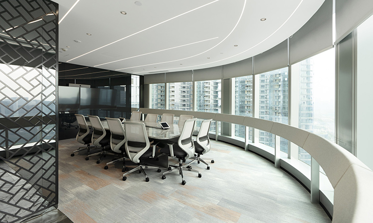 環(huán)保型辦公會議室裝修效果