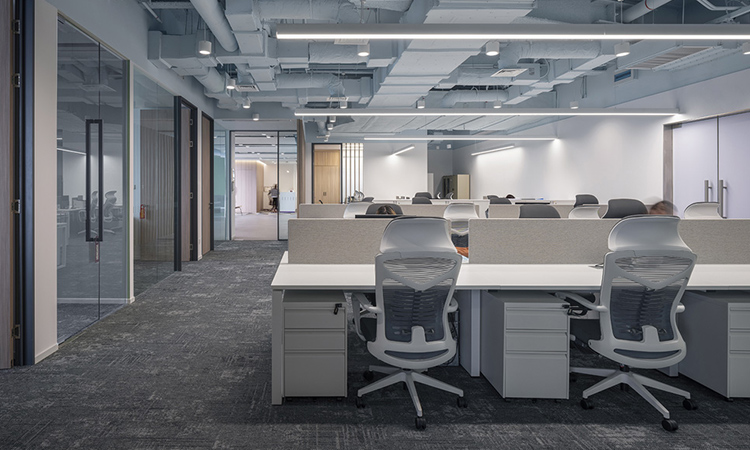 辦公室工位區裝修效果