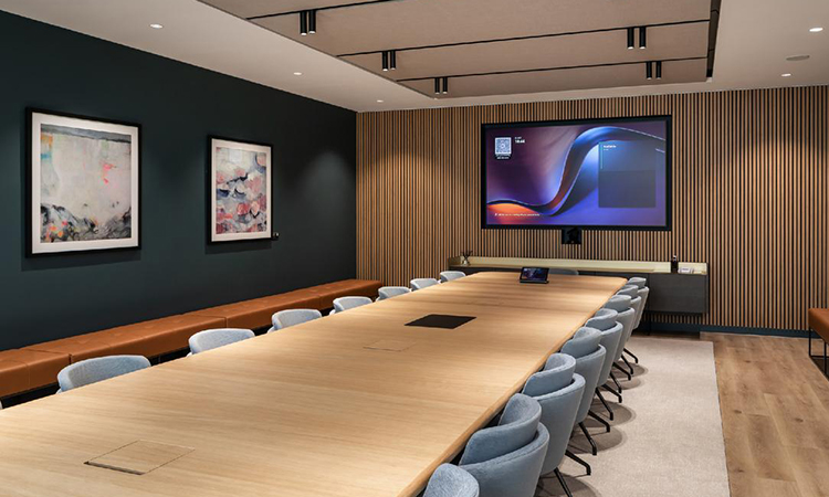 長寧某金融企業辦公會議室竣工