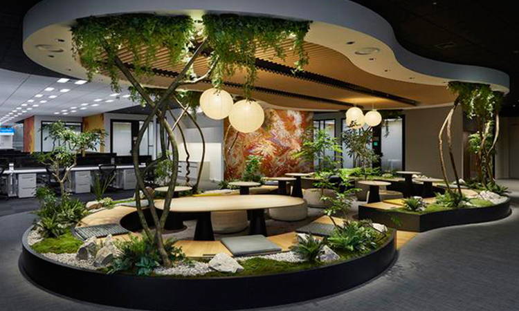 上海辦公室裝修空間層理的衍續